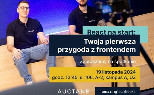 React na start: Twoja pierwsza przygoda z frontendem – Tech Masterclass