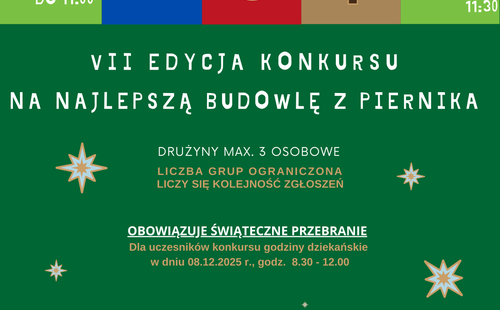 VII edycja Konkursu na Najlepszą Budowlę z Piernika